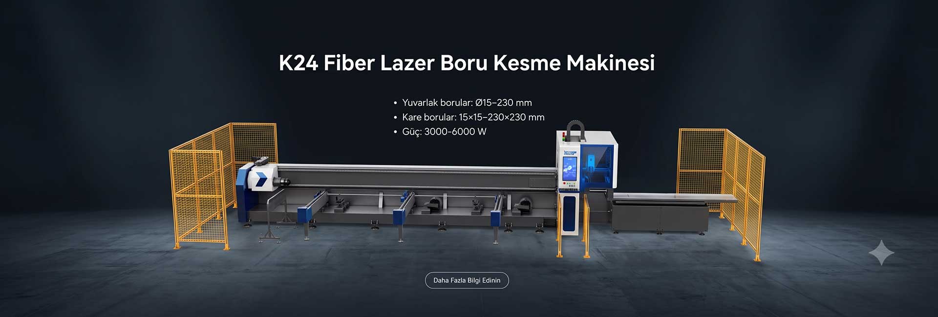 K24 Fiber Lazer Boru Kesme Makinesi